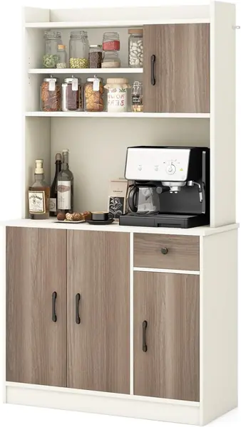 180 cm Küchenschrank, Küchenbuffet Buffetschrank mit…
