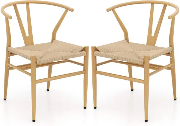 2 er Set Esszimmerstühle stapelbar, Küchenstühle…