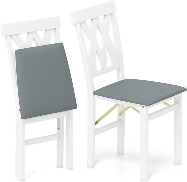 2er Set Esszimmerstühle klappbar, Küchenstühle mit…