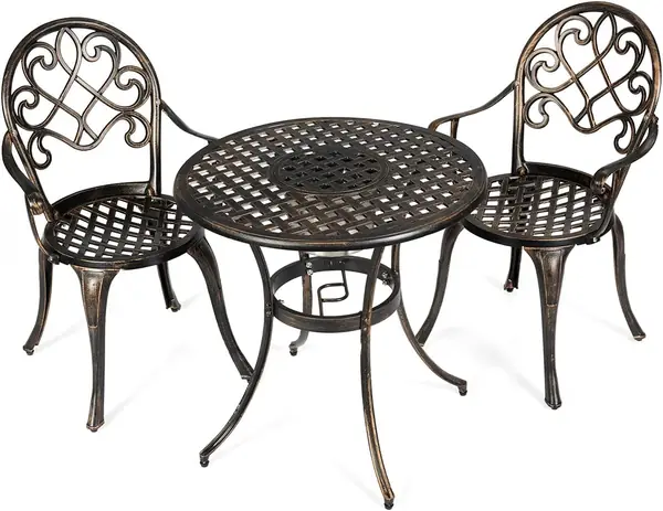 3-teiliges Bistrotisch-Set mit abnehmbarem Eiseimer…