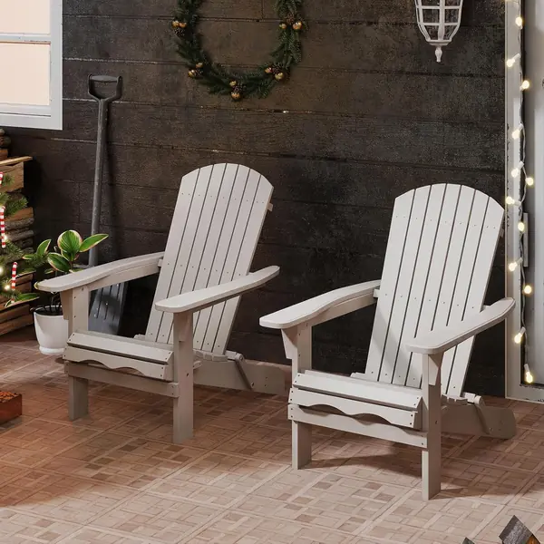 Adirondackstuhl, Klappbarer Gartenstuhl mit hoher…