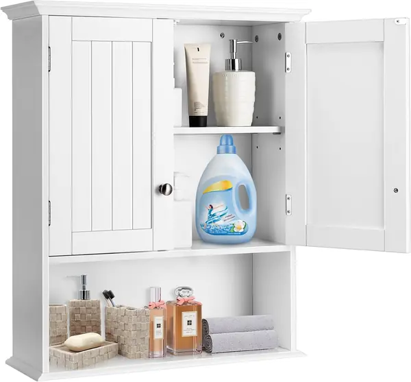 Badezimmerschrank hängend Holz, Hängeschrank Bad mit…