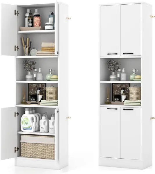 Badschrank Hochschrank, Badezimmerschrank 190 cm Hoch…