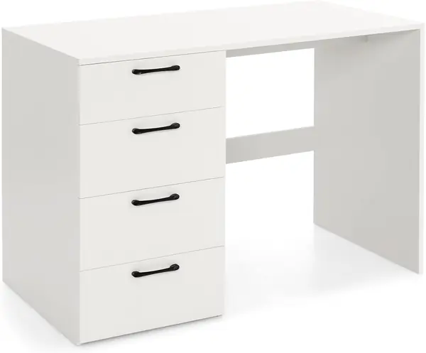 Computer-Schreibtisch mit 4 Schubladen, Bürotisch aus…