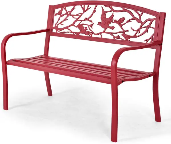 Gartenbank 2 Sitzer, Parkbank aus Metall, Eisenbank bis…