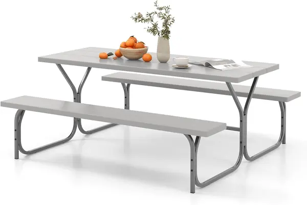 Gartenmöbel Picknicktisch Set 8 Personen…