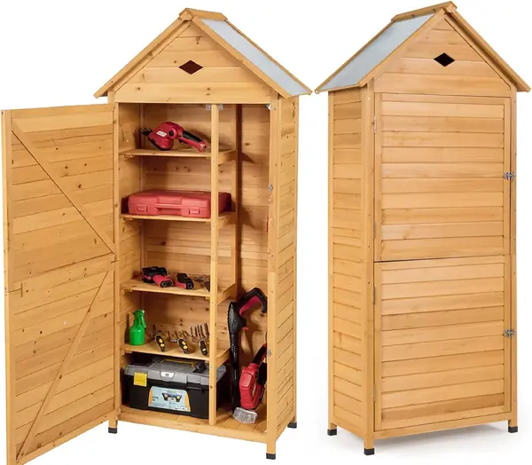 Gartenschrank Holz wetterfest Gartenhaus Gerätehaus…