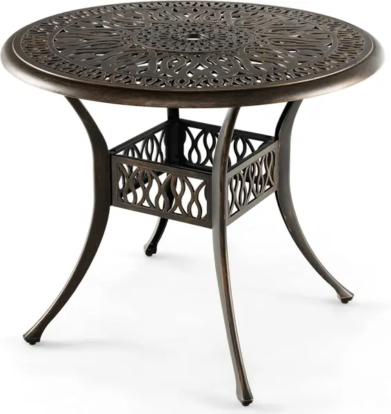 Gartentisch, Balkontisch φ90 cm, Bistrotisch mit φ5 cm…