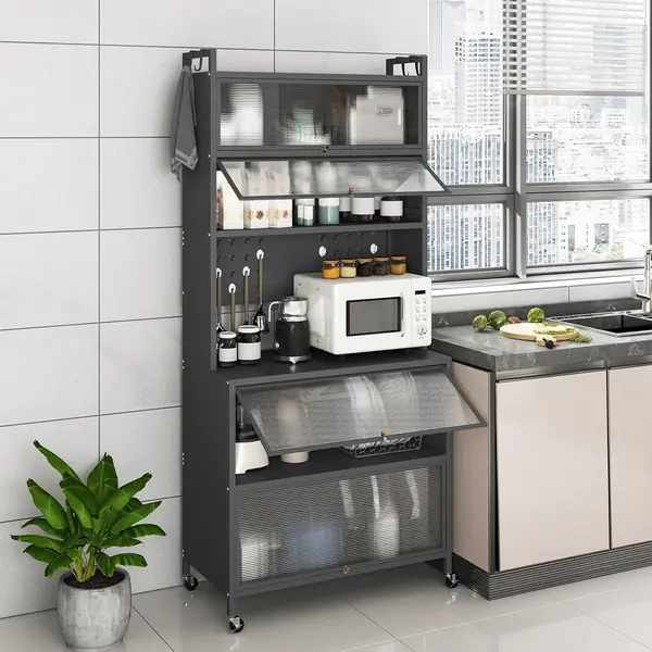 Küchenschrank mit Rollen, Buffetschrank mit…