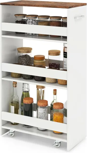 Nischenregal 25 cm breit, Küchenregal Küchenschrank…