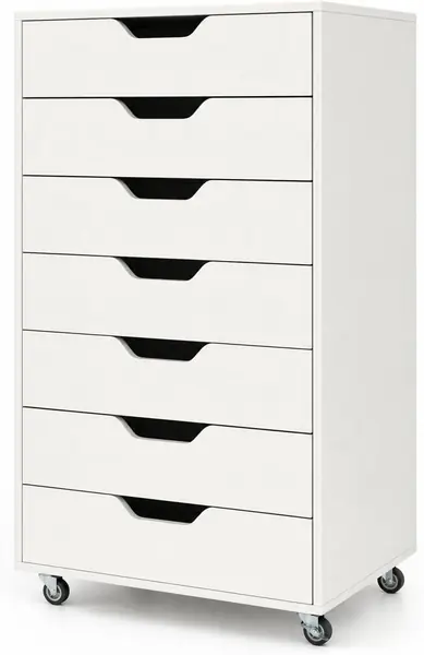 Rollcontainer mit 7 Schubladen, Aktenschrank mit Rollen…