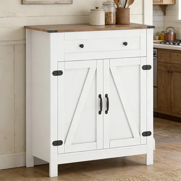 Sideboard Küche, Küchenschrank Kommode mit Arbeitsplatte…