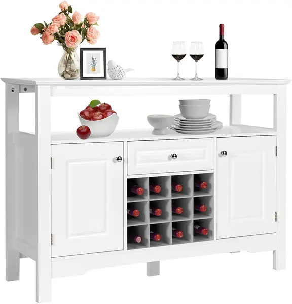 Sideboard Küchenschrank mit Weinregal, bodenstehender…