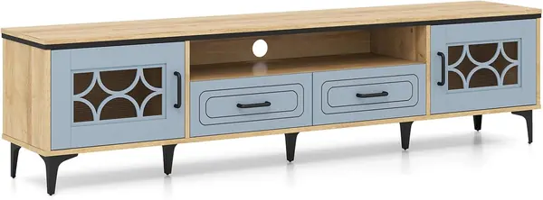 TV Schrank Modern Holz, Lowboard TV Board 180 cm lang…